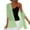 Green, variant on Women's Open Front Chiffon Cardigan Lightweight Half Sleeves Sun Protection Cover Up Summer Beach Shrug Navy M