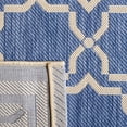 thumbnail image 6 of SAFAVIEH Courtyard Allison Geometric Bordered Indoor/Outdoor Area Rug, 5'3" x 5'3" Round, Blue/Beige, 6 of 10