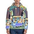 thumbnail image 3 of Saiise Bluey Men's Graphic Print Long Sleeve Drawstring Hoodie Pullover Sweatshirt-Medium, 3 of 6