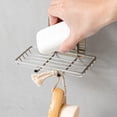 thumbnail image 5 of Juego de 2 jaboneras de acero inoxidable sin taladrar, soporte de jabón de ducha montado en la pared Soporte de jabón de pared autoadhesivo para baño para ducha y baño,Plata, 5 of 5