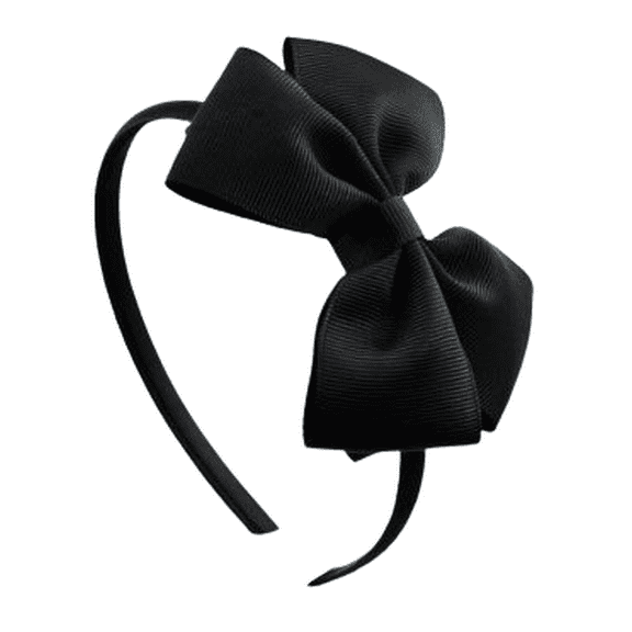 Girls' Ribbon Bow Headbands - Black