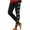 ZoO1-Leggings-Black, variant on Womens Novelty Christmas Leggings Letter Print Ankle Length Yoga Pants Funny Holiday Footless Tights Buttery Soft Stretch Comfy Lounge Bottoms L
