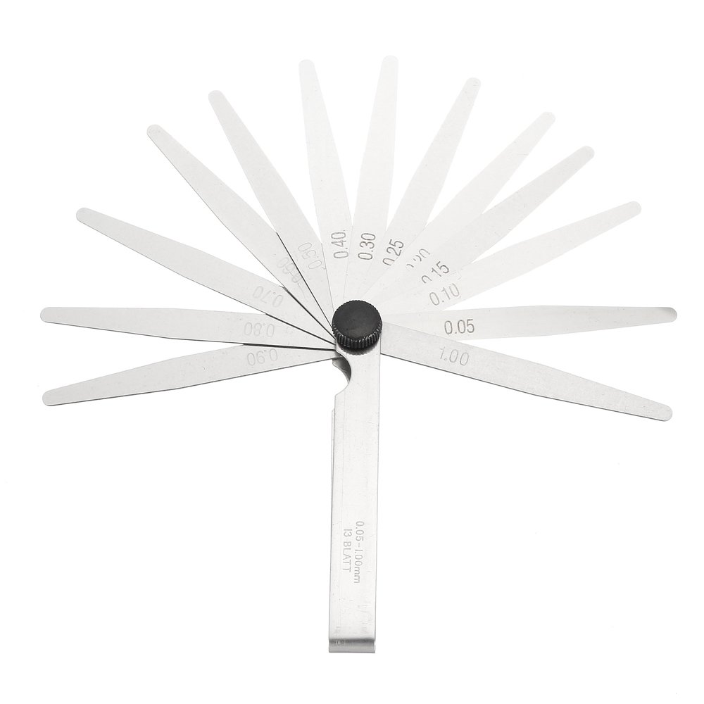 Metric Thickness Feeler Gauge 0.051.00mm 13 Blades Mn Steel Measuring