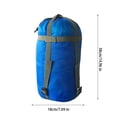 thumbnail image 2 of Holloyiver Nylon Compression Stuff Sack for Adults, Hammock Sleeping Bag, Outdoor Military Water Resistant Compression Bag, Lightweight Compression Sack for Travel, Camping, Hiking (Blue), 2 of 8