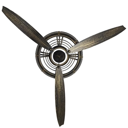 Airplane Propeller Wall Clock, Vintage Aviation Wall Decor, Unique Aircraft-Inspired Clock for Living Room, Kitchen, Bedroom