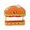 Hamburger, variant on Compact Cartoon Hamburger Keychain Clip Compact Safety Carabiner for Travel Backpacks Luggage And Outdoor Equipment
