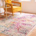thumbnail image 3 of SAFAVIEH Evoke Trena Floral Area Rug, Ivory/Fuchsia, 6'7" x 6'7" Square, 3 of 10