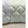thumbnail image 3 of Boho Green Down Alternative Comforter, Arrival of Springs Flowers Garden Romance Vintage Polka Dots Art, Microfiber Quilt for All Season, 5 Sizes, Pale Seafoam and White, by Ambesonne, 3 of 3