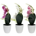 thumbnail image 3 of Bonsai Plant Artificial Potted Fake Flowers Flower Ornament Faux Simulation Orchid Plants Mini Decor Silk Adornment, 3 of 8