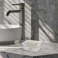 thumbnail image 2 of Unique Bargains 1 Pc Waterproof Soap Holder Ripple Style Clear Soap Holder for Bathroom 5.51"x4.13"x1.65", 2 of 6