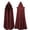 Red, variant on FASHOFT Adult Gothic Long Trench Coat Halloween Costumes Hooded Devil Wizard Robe Cape Cloak Medieval Theme Party Stage Performance Fancy Dress Up Halloween Costume XXXXXL
