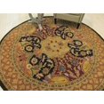 thumbnail image 4 of EORC AF10BK8X8R 7 ft. 9 Hand Tufted Wool Polonaise Transitional Polonaise Rug, Black - Round, 4 of 4