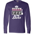 thumbnail image 3 of Inktastic Queen of the Slots Long Sleeve T-Shirt, 3 of 5