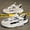 Beige gray, variant on Four Seasons Breathable Mesh Sneakers Low-top Casual Shoes Dad Shoes TikTok Item