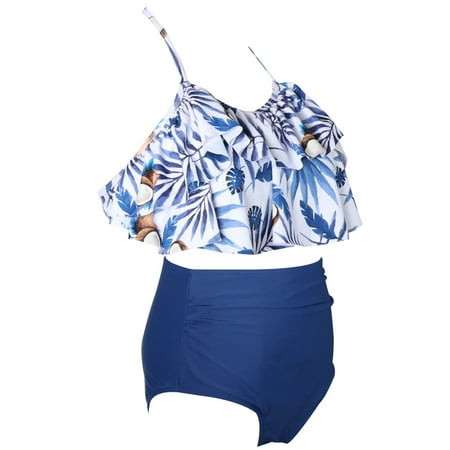 

Gubotare Bikini Wear Bathing Girls Floral Pieces Swimwear Baby Toddler Swimsuit Print Suit 212Y Two Beach Swimsuits for Girls 5t Blue 4-5 Years