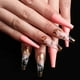 thumbnail image 5 of Uñas postizas con diseño brillante de Apuakthei, uñas postizas extra largas con diseño de bailarina, uñas postizas acrílicas súper largas, 24 unidades, 5 of 6