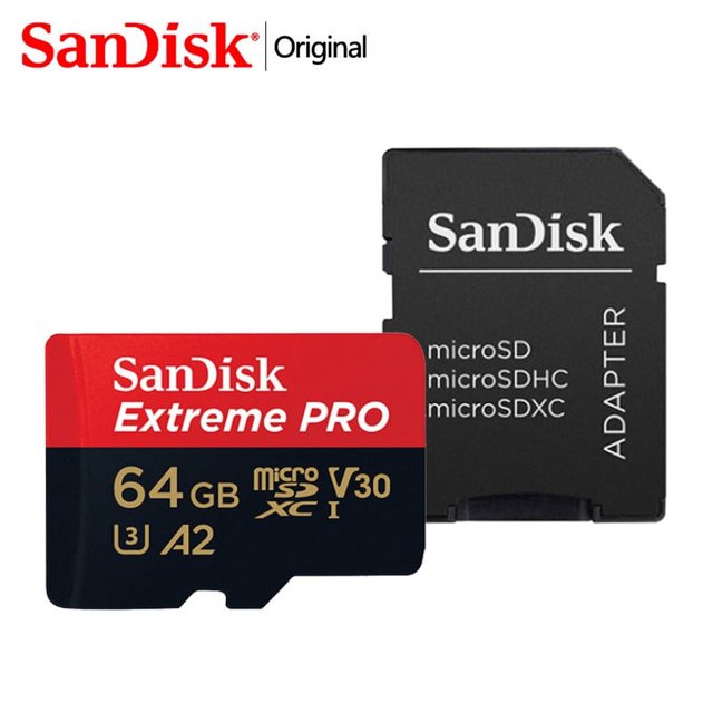 Tarjeta Micro Tarjeta de memoria MicroSD Sandisk Extreme Pro 64GB