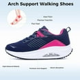 thumbnail image 2 of MAYKX Womens Walking Shoes with Arch Support, Orthotic Fashion Sneakers for Plantar Fasciitis, Cushioned Tennis Shoes for Daily Walks Foot Relief US 6-11, 2 of 6