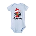 thumbnail image 4 of Mi primer mono con estampado navideño para bebé, mono de manga corta para el día de Navidad, mono informal de cuello redondo para recién nacido, 4 of 5