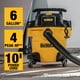 thumbnail image 5 of DEWALT - DXV06P Aspiradora para húmedo y seco de poliéster, 22.7 l, Color Amarillo, 5 of 5