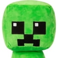 "Minecraft Cute Creeper Plushie, Soft Stuffed Toy, Green, 10"" Tall