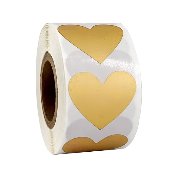 CCOCC 300Pcs Heart-Shape Scratch Off Labels Stickers 1 Inch for Wedding Party Game Gifts