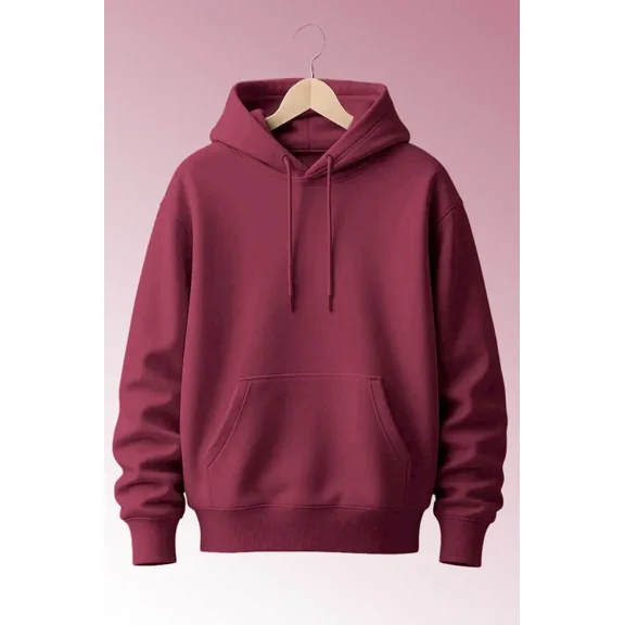 FactoryCart Men Maroon Hoodie for Winter