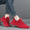 Red, variant on Women's Breathable Mesh Sneakers, Thick Sole Casual Lace-Up Shoes for Autumn & Outdoor Activities