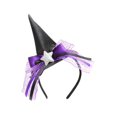 thumbnail image 2 of Diadema De Sombrero De Bruja De Halloween, Tocado De Cosplay Para Fiesta De Juegos De Rol De Mascarada, Púrpura Sunnimix sombreros de cosplay, 2 of 8