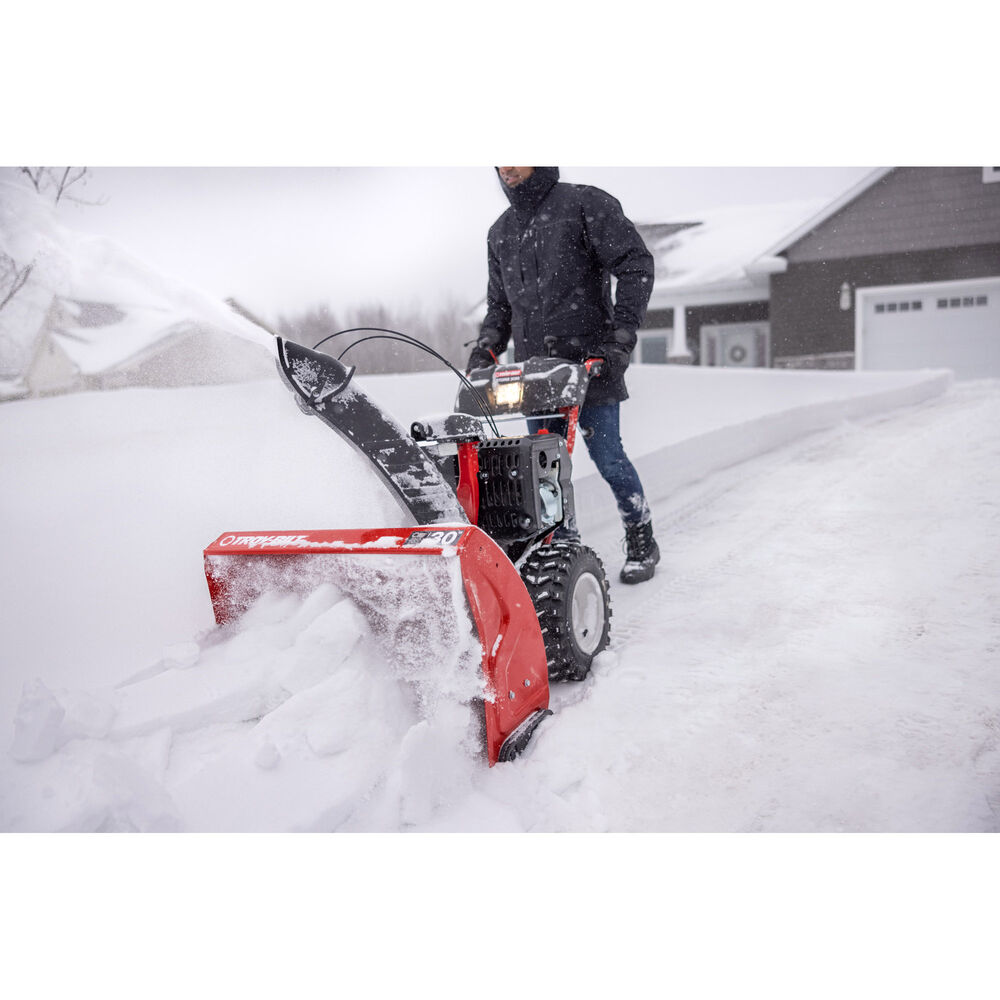 Restored Premium Troy-Bilt Storm 3090 30 in. 357cc Two-Stage Electric Start  Gas Snow Blower with Power Steering and Heated Grips 31AH5DP5B66  [Refurbished]
