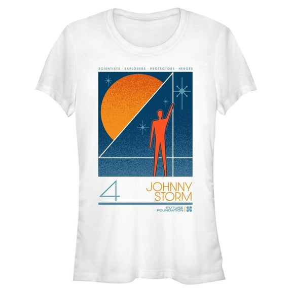 Juniors The Fantastic Four: First Steps Future Foundation Johnny Storm T Shirt