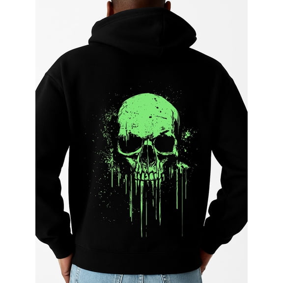 Skull Drip Hoodie hoodies & sweatshirt men polyester black Comfortable for Casual Wear winter Classic Unisex Shirt Short Sleeve tshirts