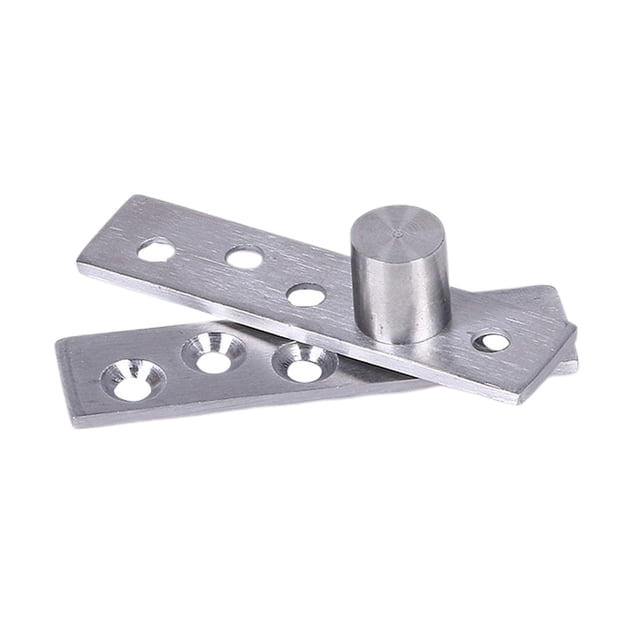 1Pc Silver Hinges for Home Use Swinging Pivot Hinge 75mm Length 3mm Thickness Non-corrosive