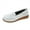 White, variant on Christmas Gifts Clearance! SHENGXINY Spring Ladies Genuine Leather Handmade Shoes Women Hook Loop Flat Shoes Women 2022 Autumn Soft Loafers Flats