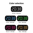 thumbnail image 3 of Digital Alarm Clock, LED Screen Multi Functional Electronic Alarm Clock With Adjustable Brightness, 12/24H Table Clock For Living Room, Bedroom(1pcs), 3 of 6