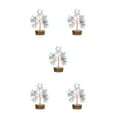 thumbnail image 3 of Wosthever Árbol de cristal hecho a mano - Hermosa decoración del hogar para todas las ocasiones Árbol artificial de cristal natural azul claro Type2 NO2, 3 of 6