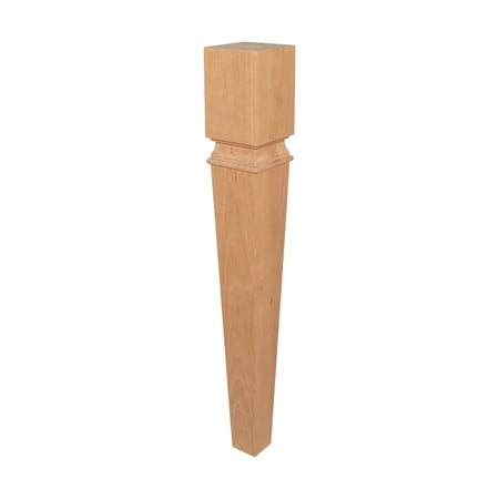 Outwater Unfinished Cherry Kitchen Island Leg, 35-1/2 x 5 in