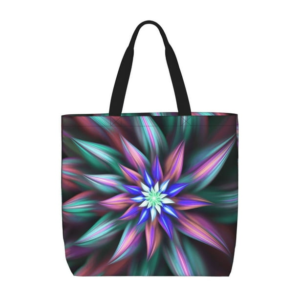 Balery Colored Abstract Bolsa de Mano para Mujeres con Cremallera, Bolsa de Gimnasio con Compartimentos, Bolsa para Laptop, Bolsa para Trabajo