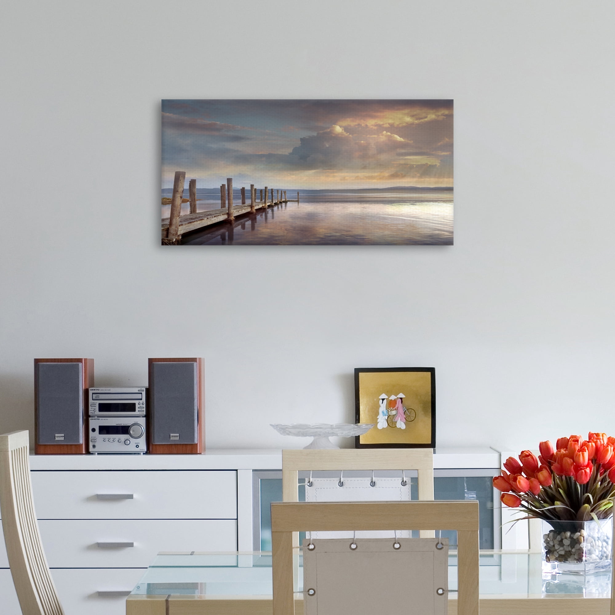 Evening Reflection by Mike Calascibetta Canvas Art Print