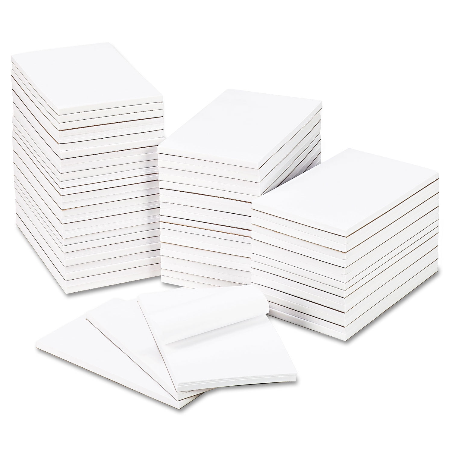 Universal Bulk Scratch Pads Unruled 5" x 8" White 100 Sheet 64 Pads Per