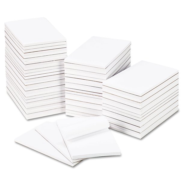 Universal Bulk Scratch Pads Unruled 5" x 8" White 100 Sheet 64 Pads Per
