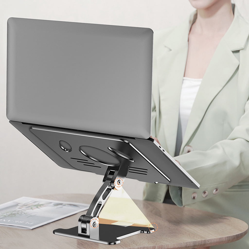 lanema Foldable Anlge Adjustable Laptop Extension Cooling Holder for Home Office Laptop Stand Riser Organizer