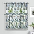 thumbnail image 2 of Boho Kitchen Curtains for Windows – Rustic Tribal Floral Print Cafe Curtains, Vintage Bohemian Geometric Panels for Home Décor, 2 of 6