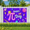 thumbnail image 5 of Colorful Pi Day Themed Banner with Crown Candy Cupcake and Math Elements Backdrop for Party Photography Props Classroom Decorations Festival Celebrations, 5 of 8