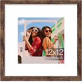 thumbnail image 1 of Vittanly 12x12 Picture Frame, Display Pictures 8x8 with Mat or 12x12 without Mat, Premium Material with Shatter Resistant Plexiglass, Square Frame for Wall Mounting, Home Decor, Rustic Brown, 1 Pack, 1 of 6