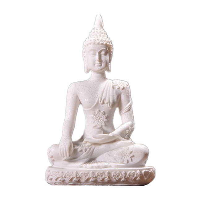 AKEGAMN Statue Miniature Décor – Maison en Résine Zen pour Salon et Entrée Matériau de Haute Qualité: Fabriqué en Résine, Assurant une Beauté Durable et une Résistance à l'Usure. Design Zen Élégant : Caractéristiques