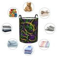 thumbnail image 4 of Balery Neon Mardi Gras Cesta de ropa redonda con asas, impermeable, independiente, para ropa, juguetes, dormitorio y familia-Medium, 4 of 6