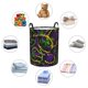 thumbnail image 4 of Balery Neon Mardi Gras Cesta de ropa redonda con asas, impermeable, independiente, para ropa, juguetes, dormitorio y familia-Small, 4 of 6