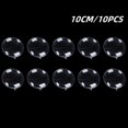 thumbnail image 3 of 10 piezas de bolas planas de plástico transparente de 7 a 11 cm rellenables, adornos navideños transparentes para decoración del hogar, cajas de regalo para dulces de boda, fiestas de Navidad, 3 of 5