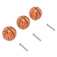 thumbnail image 3 of 3 Set Basketball Cabinet Kitchen Home Knobs Ball Type Single Hole Drawer Ceramic Handle, 3 of 5